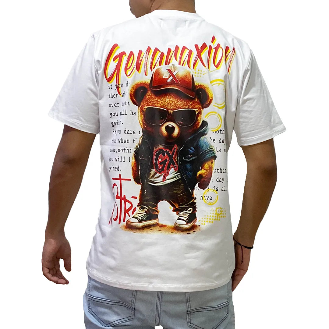 Camiseta Oso - Blanco