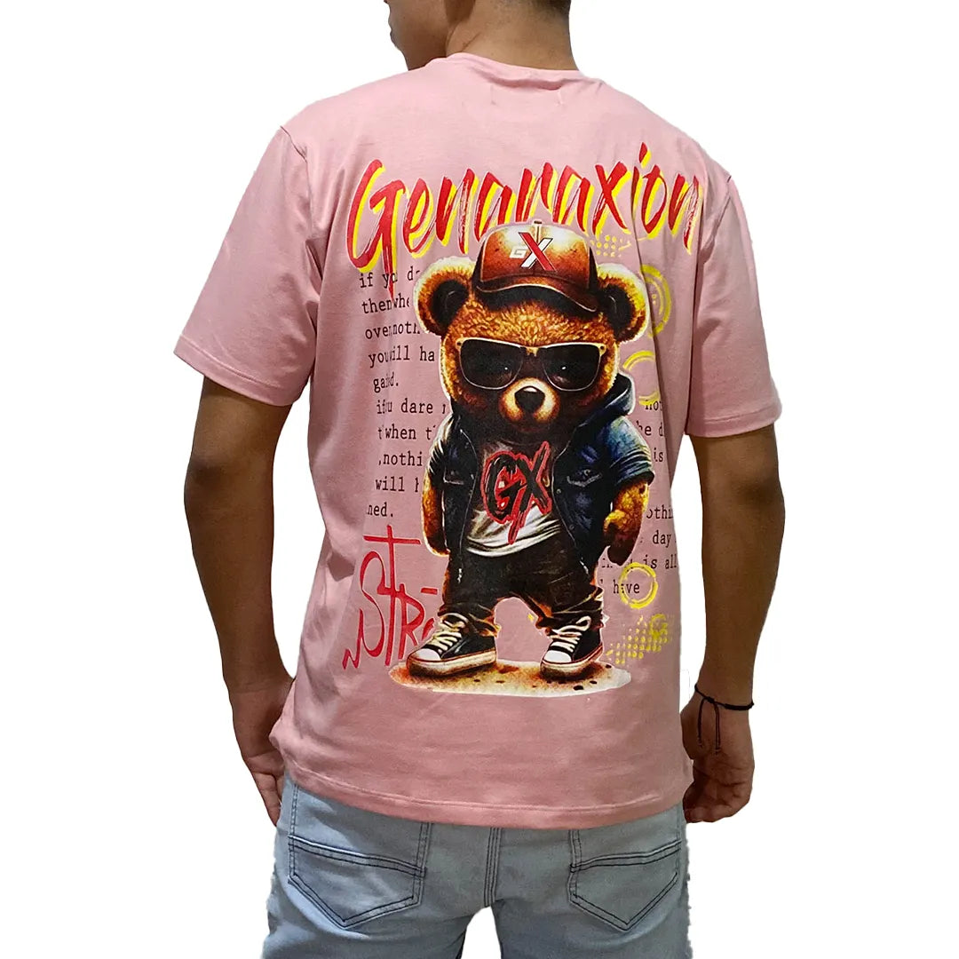 Camiseta Oso - Rosado