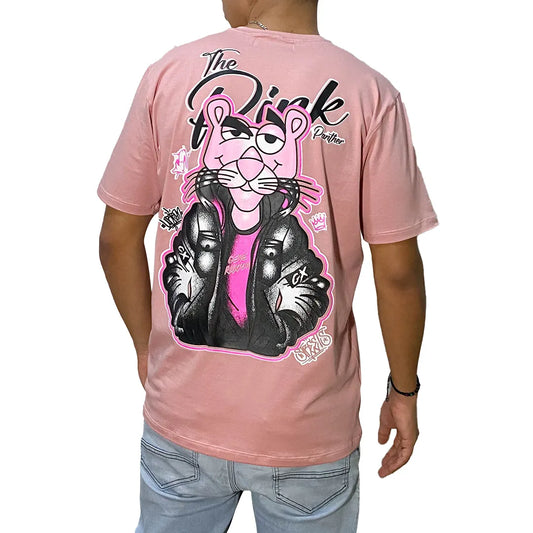 Camiseta Pantera - Rosado