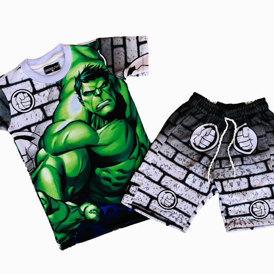 Conjunto Niño Hulk - Verde